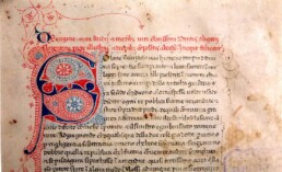 Toledo, Archivo y Biblioteca Capitulares, Zelada 104.6 – Vita di Dante e raccolta di opere dell’Alighieri (f. 1r: Trattatello in laude di Dante), autografo di Giovanni Boccaccio.